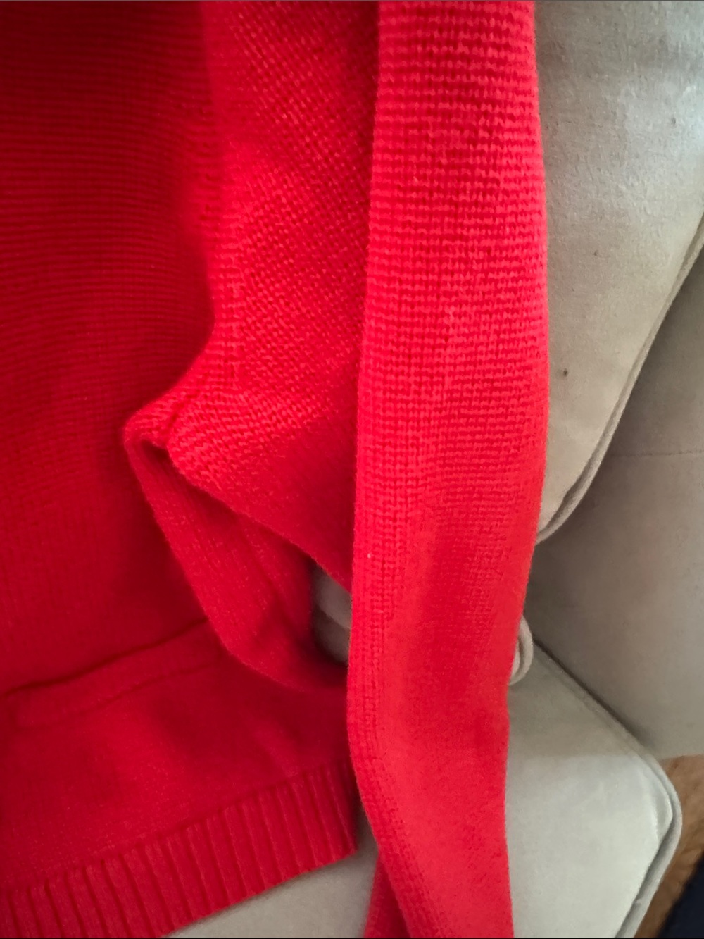 J. Crew Bright Red Double-Breasted Knit Jacket - Picture 7 of 7
